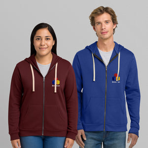 BrickCon Zip Hoodie - NEW Maroon and Royal Blue!